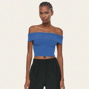 Babaton Sculpt Knit Off-Shoulder Top